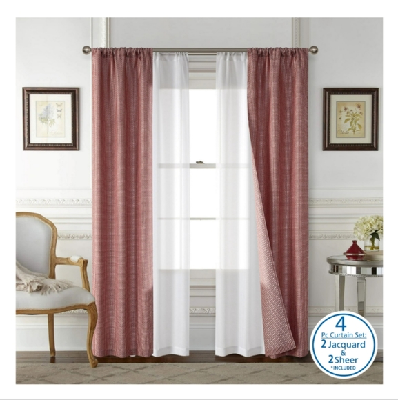 Mainstay Accents Curtain Set Rod Pocket Curtain Pair Poshmark
